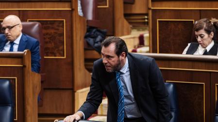 Óscar Puente, este miércoles en el Congreso de los Diputados