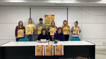 Rueda de prensa del comité de empresa de Anfas en la que han anunciado una huelga para el día 20 de diciembre