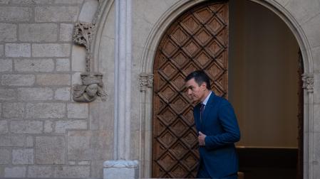 Pedro Sánchez comparece ante los medios tras su reunión con el presidente de la Generalitat