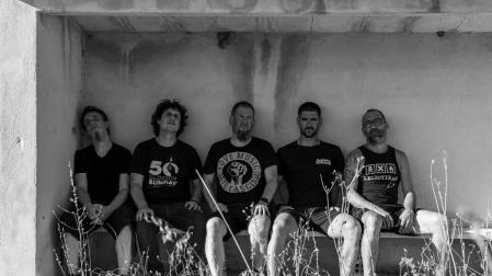 Desde la izda., Aitor Remón, Gorka Armendáriz, Patxi Mercero, Alfonso Contín y Mikel Goitisolo.