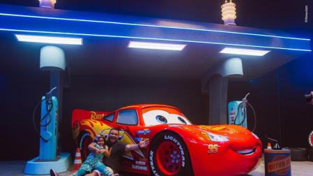 Escenario de Cars en la exposición