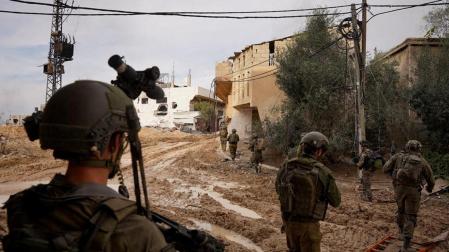 Soldados israelíes en Gaza