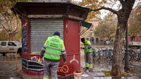 Quiosco de la calle Mayor, a la altura de la plaza de Recoletas, que se rehabilitará