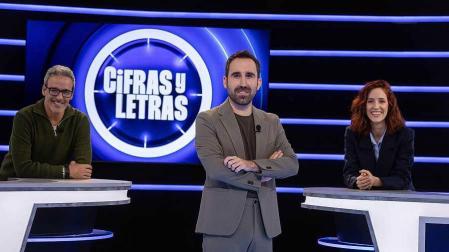 David Calle, Aitor Albizua y Elena Herráiz, en 'Cifras y letras'