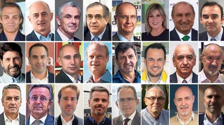 Eduardo López, Aurelio Antuña, José Antonio Canales, Antonio Sánchez, Alejandro Martínez, Laura Sandúa, Jesús Marín, Santiago Sala, Ramón San Martín, Iosu Barberena, Imanol Vidal, Michael Brinkmann, Juanma Garro, Michael Ramette, Francisco Arrarás, Sixto Jiménez, Jorge Moreno, Carlos Álvarez, Imanol Mijimolle, Iñaki Biurrun, Ricardo Llatser, Fernando Zaratiegui, Tomás Antoñana y Javier Basabe