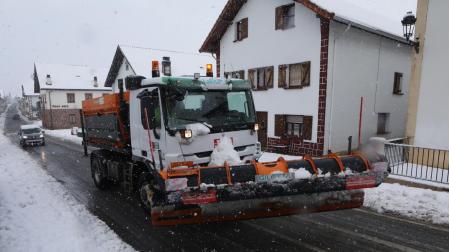Nieve, este 6 de enero, en Navarra.