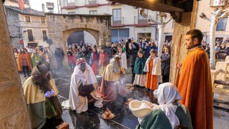 Misterio de los Reyes Magos de Sangüesa 2024.