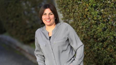 Edurne Otero Jaso, pamplonesa de 41 años, es la nueva presidenta de la asociación 'Hiru Hamabi'.