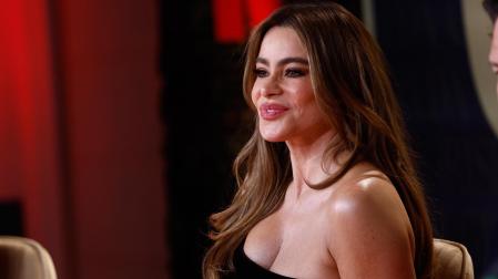 La actriz colombiana Sofía Vergara, durante la presentación de la serie de Netflix 'Griselda', este martes en Madrid