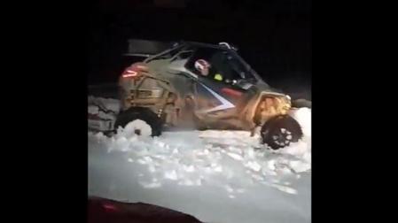 Rescatados en el Valle de Arce tras quedar atrapados en la nieve con sus vehículos buggy