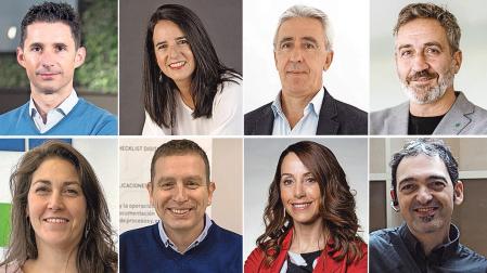 Eduardo Azanza, Maikena Barrachina, Rafael Zúñiga, Gorka Lakunza, Ainhoa Castellano, Jon Navarlaz, Mar González y Jesús Pérez