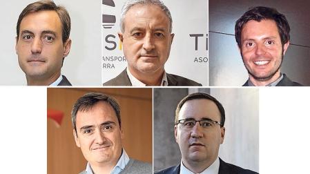 Igor Beguiristáin, Ignacio Ezkurra, Miguel Suárez, Pablo Andueza e Ignacio Orradre
