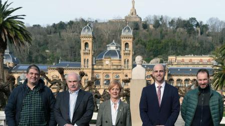 Unai Agirre, José María Aierdi, Arantxa Tapia, Joseba Erramundeguy y Bixintxo Aphaul