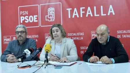 José Luis Ibáñez, Esther Iso, Ignacio Rey, PSOE de Tafalla