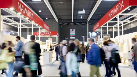 Stand de Navarra en la feria Alimentaria.