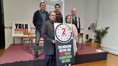 Rueda de prensa de presentación de la iniciativa 'Solidaridad activa' con Gaza