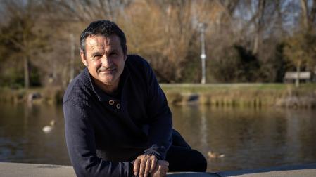 Koldo Azkune, fotografiado en Sarriguren