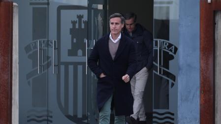 Álvaro Ruiz Mateos, este martes a su salida de la sede de la Audiencia Nacional en San Fernando de Henares