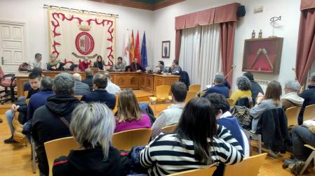 El salón de plenos sangüesino acogió la asamblea de la Mancomunidad de la Comarca de Sangüesa