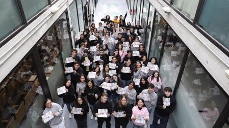 Parte de los estudiantes que se incorporan en el segundo semestre en la UPNA