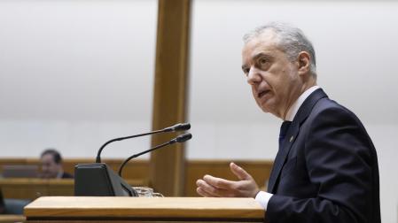 El lehendakari, Iñigo Urkullu, durante su comparecencia en el Parlamento Vasco este viernes

PARLAMENTO VASCO

02/02/2024