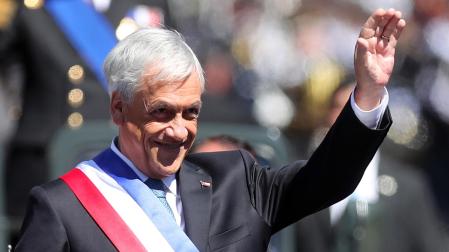 Fotografía de archivo del 11 de marzo de 2018 del expresidente chileno Sebastián Piñera durante su investidura para su segundo mandato