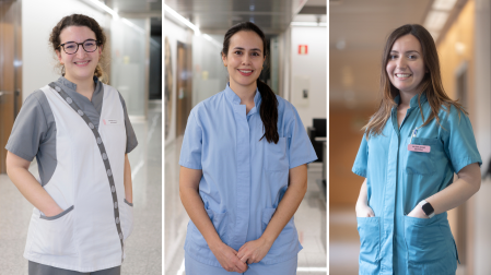 Marina Revilla, Ainhoa Gallego y Milena Sionis, matronas acreditadas como consultoras de lactancia