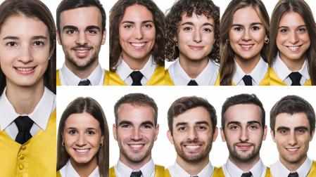 De izquierda a derecha y de arriba a abajo: María Álvarez Nájera, Alfonso Álvarez Adrián, Anna Margarit Colomer, Nerea Aldabe González, Marina López-Dicastillo Cía, Amaya Huici Eslava, Adriana García Goñi, Juan Aramberri Araiz, Carlos Román Padilla, Javier Agustín Timoneda y Javier Goñi Lara
