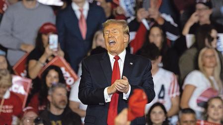 Donald Trump, durante su mitin del sábado en Carolina del Sur