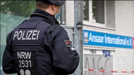Imagen de archivo de un policía en Dusseldorf (Alemania)