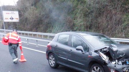 Accidente atendido el fin de semana en la N-121A por Policía Foral