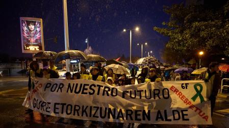 Imágenes de la marcha a favor del agro navarro.
