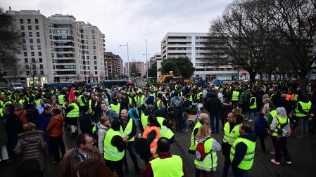 Imágenes de la marcha a favor del agro navarro.