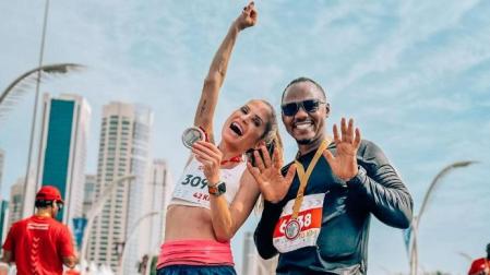 Verdeliss, tras lograr el primer puesto en su categoría en el maratón de Doha