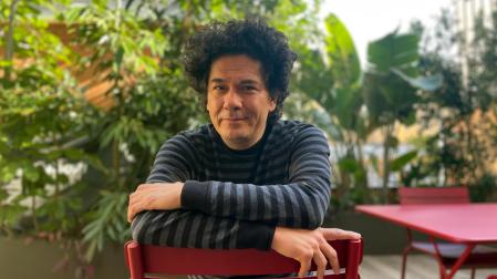 Juan Pablo Villalobos, durante la entrevista