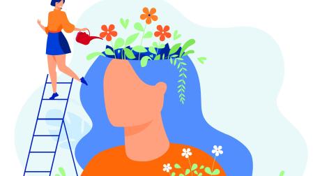 Ilustración sobre salud mental