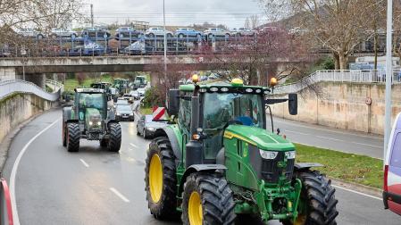 Fotos de la tractorada en Navarra de este viernes 23 de febrero