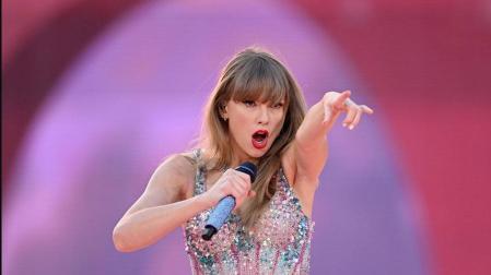 La cantante Taylor Swift, durante el concierto de Melbourne