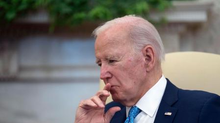 Joe Biden, este viernes reunido en la Casa Blanca con la primera ministra italiana, Giorgia Meloni.