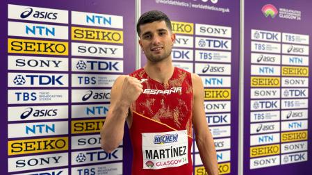 Asier Martínez, tras clasificarse para la semifinal