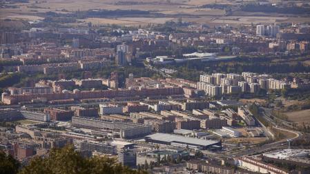 Vistas de la Comarca de Pamplona desde el Fuerte de San Cristóbal