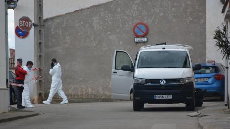 Vivienda de la calle Depósito de Mendavia donde fue hallado el cuerpo