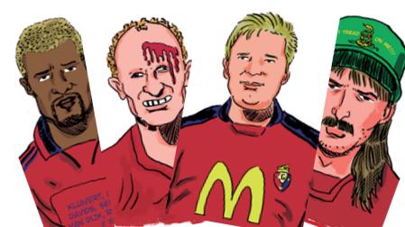 Cuatro exjugadores de Osasuna incluidos en 'El Álbum de Paquetes'