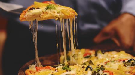 Imagen de archivo de una pizza