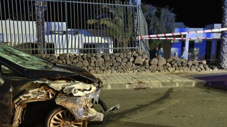 El vehículo causante del atropello en Playa Blanca