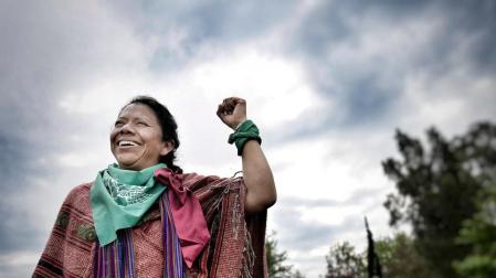 Lolita Chávez Ixcaqui, indígena guatemalteca y activista por los derechos humanos, estará hoy en Geltoki.