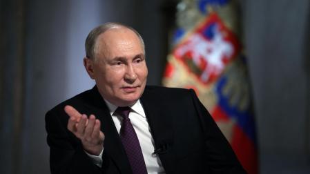 Putin, en una entrevista concedida a los medios estatales rusos antes de las elecciones presidenciales rusas