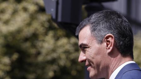 Pedro Sánchez, tras el acto celebrado con motivo de los cuatro años del comienzo de la lucha contra el Covid, este miércoles en el Instituto Cervantes en Madrid
