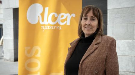 Gema de la Nava de la Nava, presidenta de ALCER Navarra.