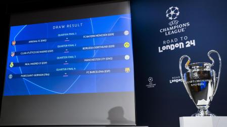 Real Madrid-City, PSG-Barça, Atlético-Dortmund y Arsenal-Bayern, en cuartos de Champions